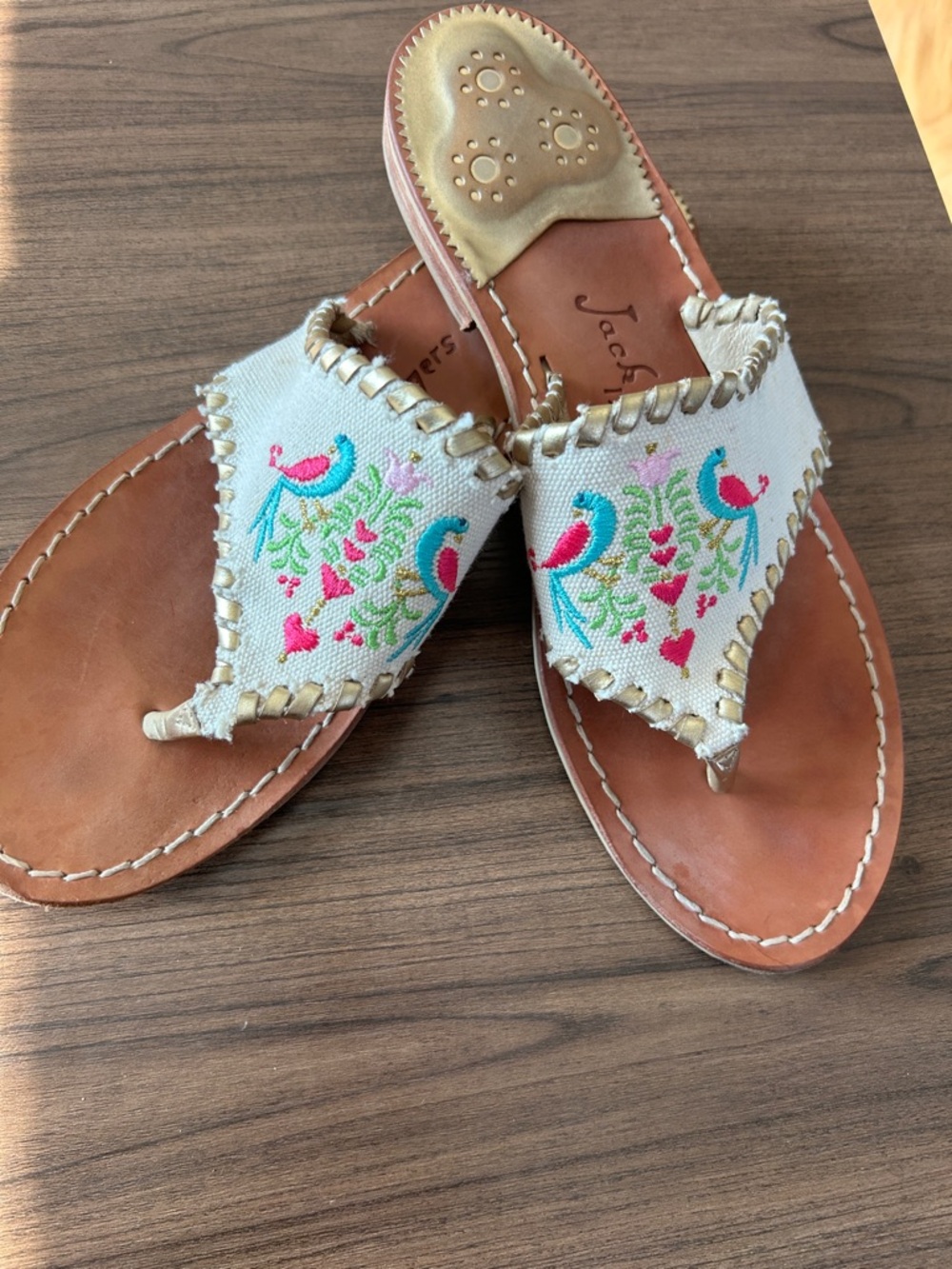Jack Rogers Parrots Dress Sandals sz 8.5MJack Rogers Parrots Dress Sandals sz 9 - Picture 7 of 7